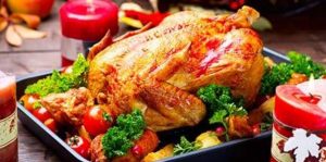 Image of a roasted turkey.