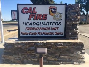 Image of CAL FIRE Fresno Kings Unit Headquarters Sign