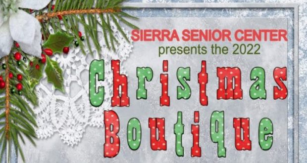 Image of the flyer for the Christmas boutique.