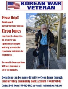 Image of the Cleon Jones flyer.