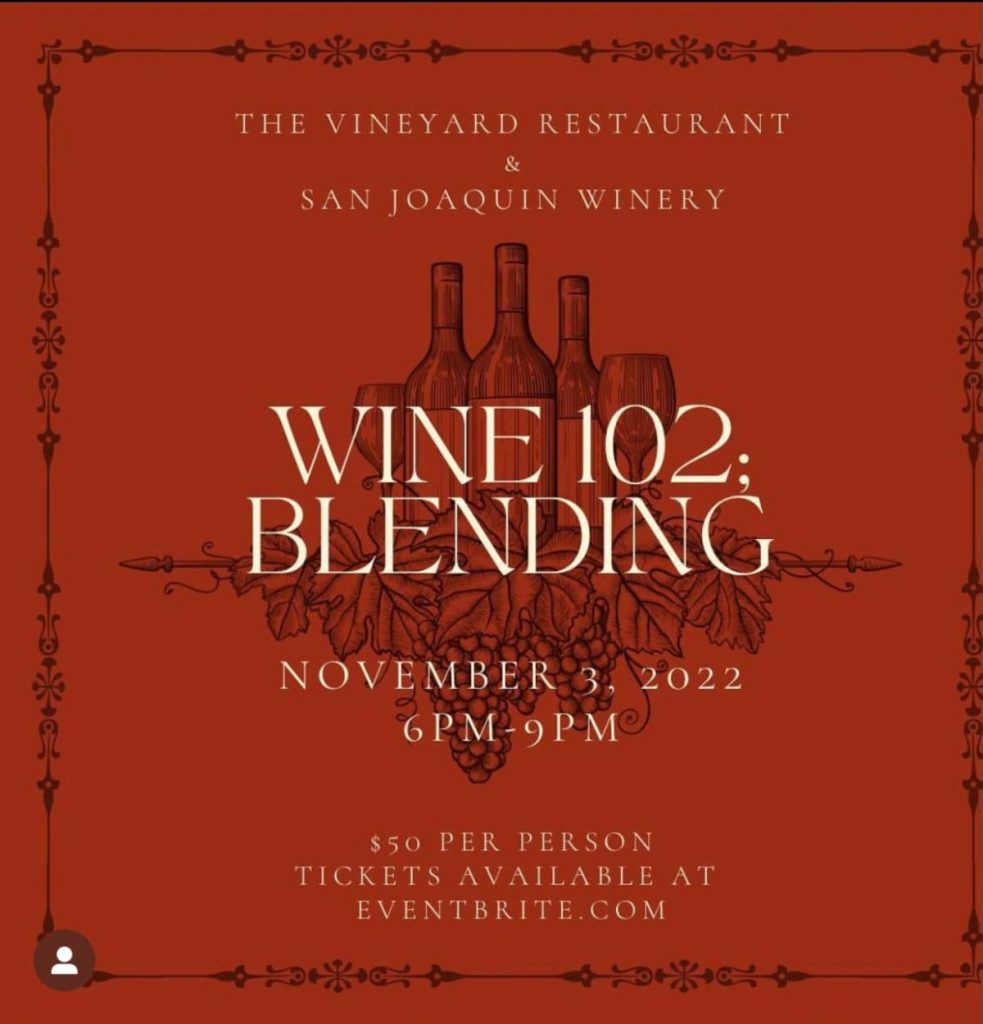 Flyer for wine blending