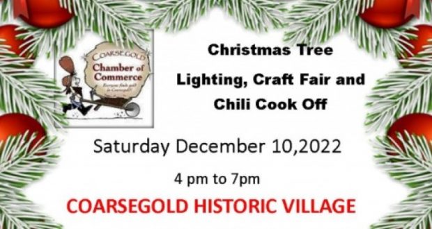 Image of the Coarsegold Historic Village flyer.