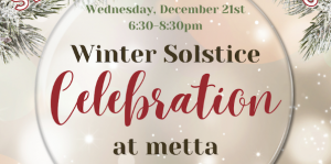 Flyer for winter solstice celebration