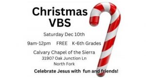Image of the Calvary Chapel Vacation Bible School flyer.