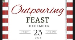Image of the Oakhurst Outpouring Christmas Dinner flyer.