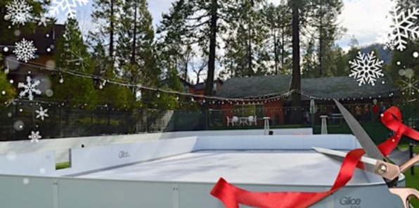 Flyer for Bass Lake Glice rink grand opening