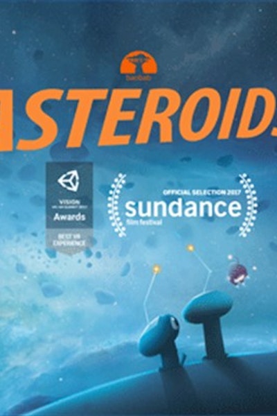 Image of the movie poster for "Asteroids!"