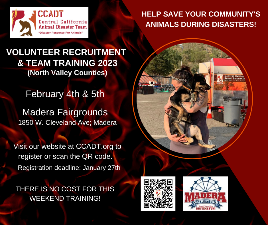CCADT Volunteer Recruitment and Team Training 2023!