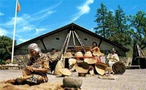 Image of members of the Mono Indians. 