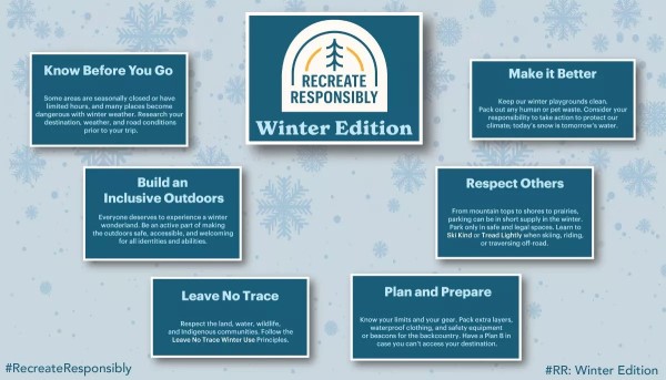 Image of the poster for Recreate Responsibly.