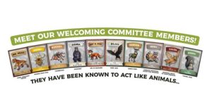 Image of the trading cards from Visit Yosemite's Welcoming Committee.