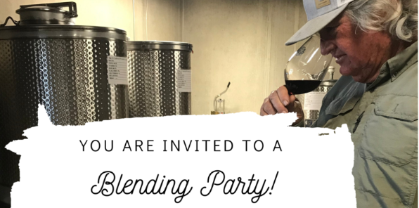 Flyer for Fasi Estate winery blending party