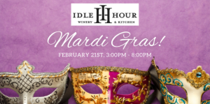Flyer for Idle Hour Mardi Gras