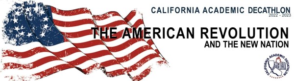 Image of the banner for the California Academic Decathlon.