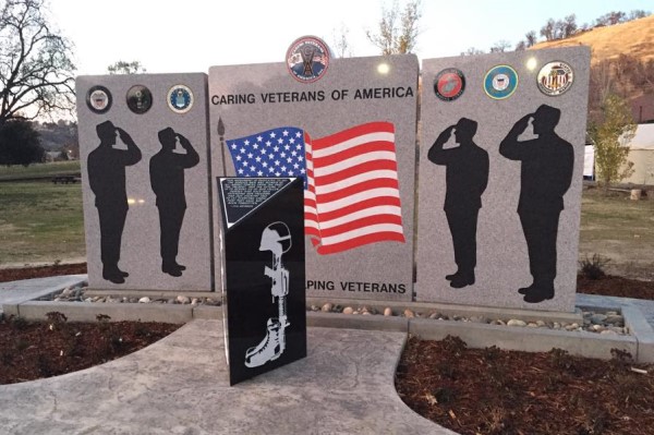 Image of the Caring Veterans of America memorial. 