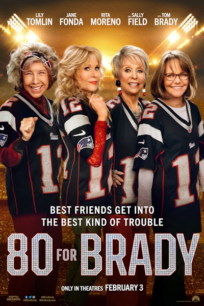 Image of the movie poster for 80 for Brady.