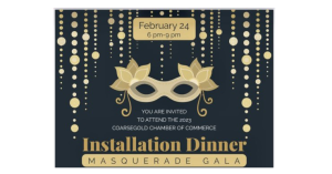 Image of the banner ad for the Coarsegold Gala Dinner.
