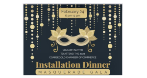 Image of the banner ad for the Coarsegold Gala Dinner.