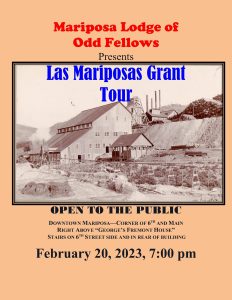 Flyer for Las Mariposas Grant Tour
