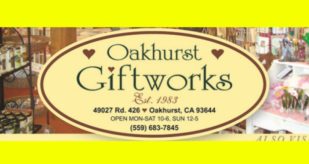 Image of the banner ad for Oakhurst Giftworks.
