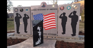 Image of the Caring Veterans of America memorial wall.