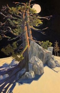 Image of a painting from the Yosemite 37 exhibit.