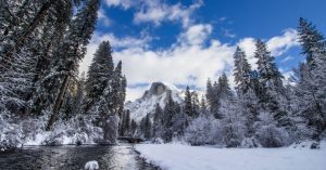 Image of Yosemite in winter.