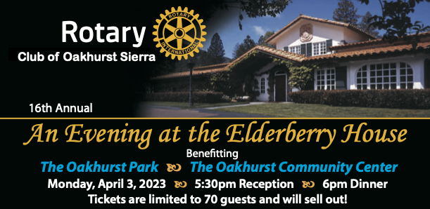 Rotary Club 16th Annual Evening At The Elderberry House