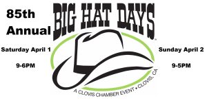 Header for the big hat days Clovis rodeo event