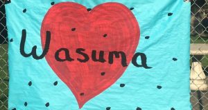 Image of a painted heart with Wasuma