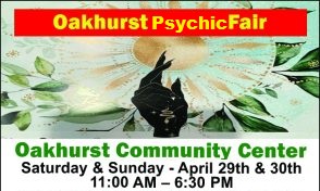 Header for the oakhurst psychic fair
