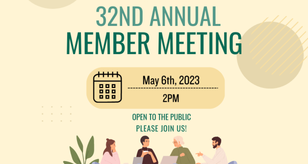 Flyer f or the 32nd annual member meeting for the museum of the sierra