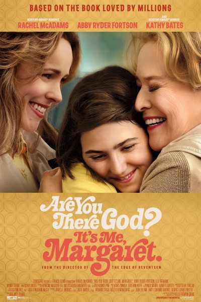 Image of the movie poster for Are You There, God? It's Me, Margaret. 