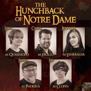 Image of the cast of "The Hunchback of Notre Dame."
