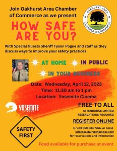 Image of the flyer for the safety seminar.