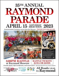 Image of the flyer for the Raymond Parade.