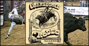 Image of the banner ad for the Coarsegold rodeo.