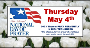 Image of the banner ad for the National Day of Prayer.