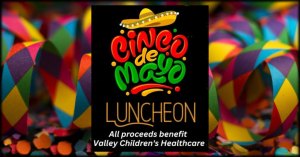 Image of the banner ad for the Cinco de Mayo luncheon.