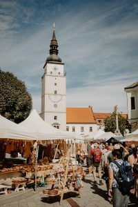 Image of a crafts fair in Slovakia.