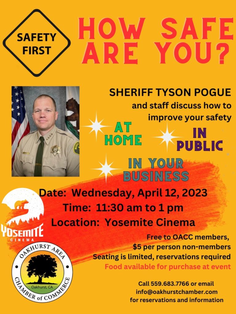 Flyer for the Tyson Pogue Safety Seminar
