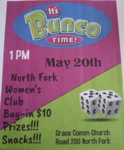 Flyer for It's Bunco Time!