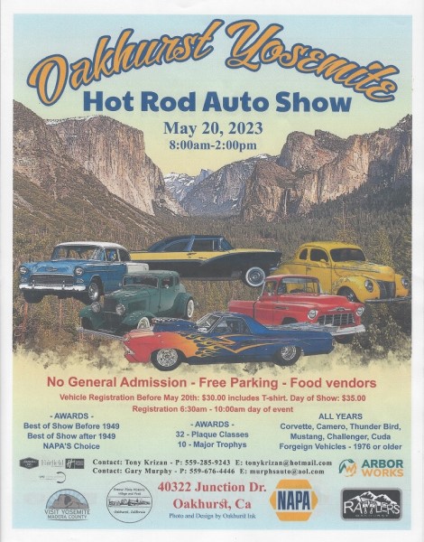 Image of the flyer for the auto show. 