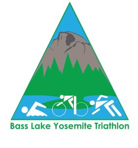 Logo for the bass lake triathlon