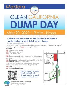 Image of the dump day flyer.