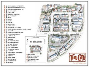 Image of a map of Tin City.