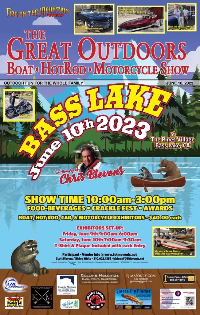 flyer for bass lake hot rod show