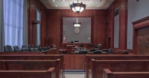 Image of a courtroom.