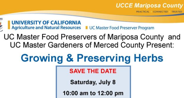 Header for the uc master food preservers growing and preserving herbs event