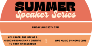 Flyer for the summer speaker series